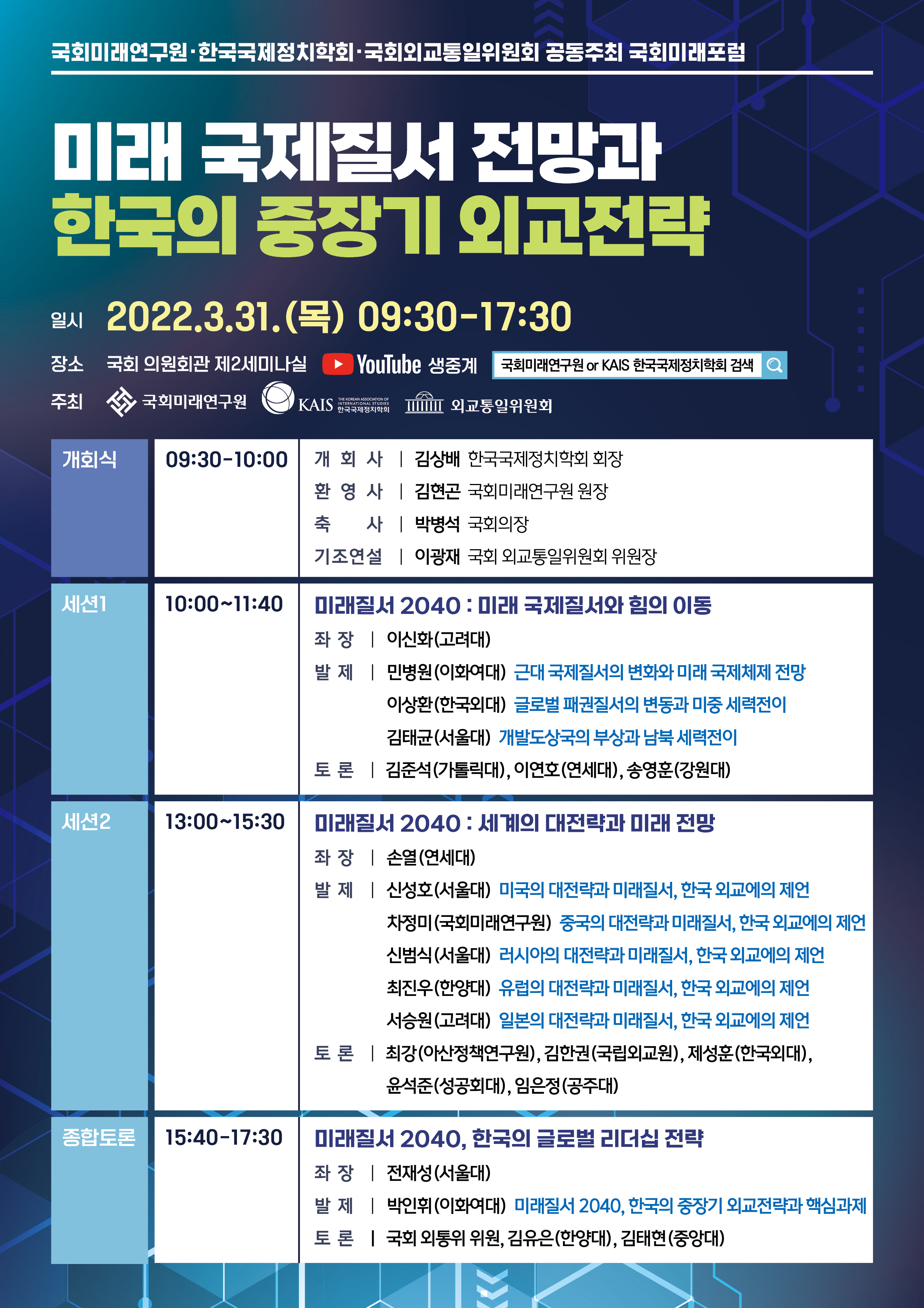 미래 국제질서 전망과 한국의 중장기 외교전략